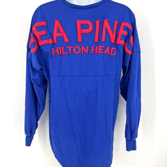Spirit Jersey Sea Pines Hilton Head Large Print Blue Red Size XS - Picture 8 of 8